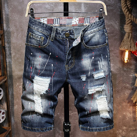 Men's Trendy Loose-Fit Five-Point Pants