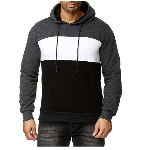 Load image into Gallery viewer, Color Block Hoodie Casual Jacket
