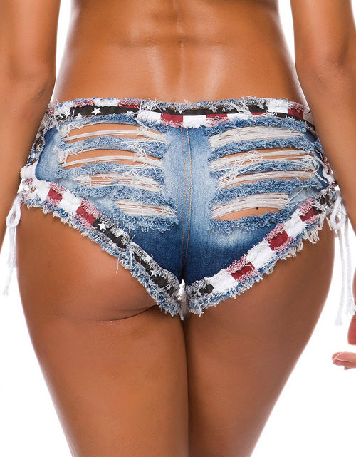 Load image into Gallery viewer, Low Waist Sexy Ripped Denim Shorts for Women
