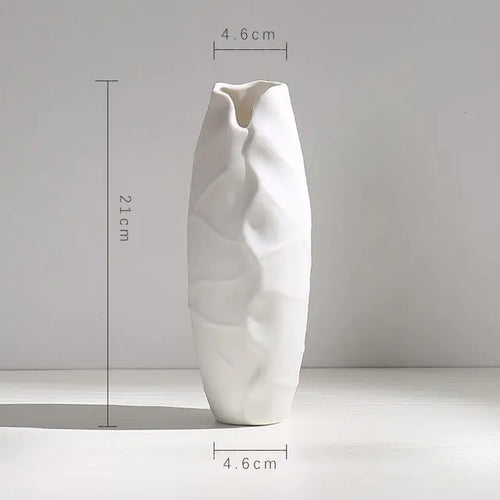 Load image into Gallery viewer, Modern Minimalist White Hemp Rope Ceramic Vase
