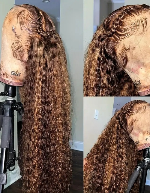 Load image into Gallery viewer, Afro Long Curly Wound Tube Wig

