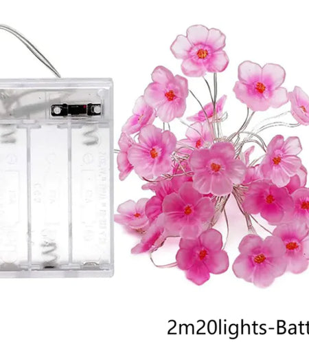 LED Light String Solar Cherry Blossom Lamp