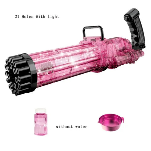 Load image into Gallery viewer, Large Gatling Bubble Gun Kids Toys
