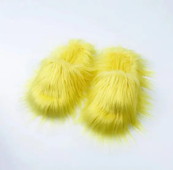 Sheep Long Hair Woolen Slipper