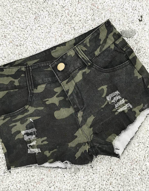 Load image into Gallery viewer, High Waist Ripped Denim Shorts for Women
