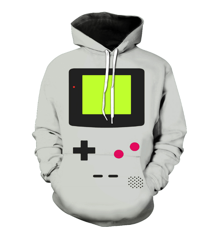 Digital Print Hoodie for Couples - Casual Loose Fit