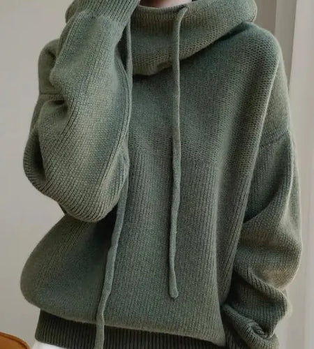 Hooded Knitted Sweater