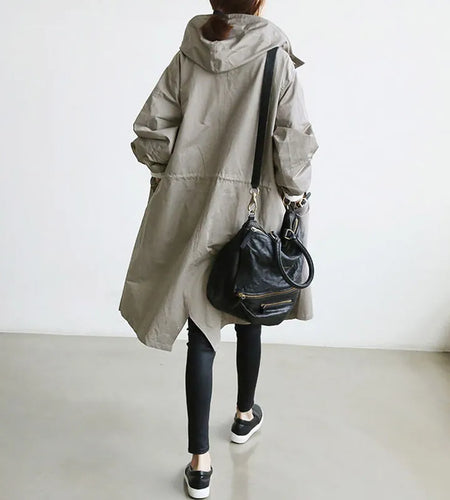 Oversized Women's Korean Style Slim Windbreaker