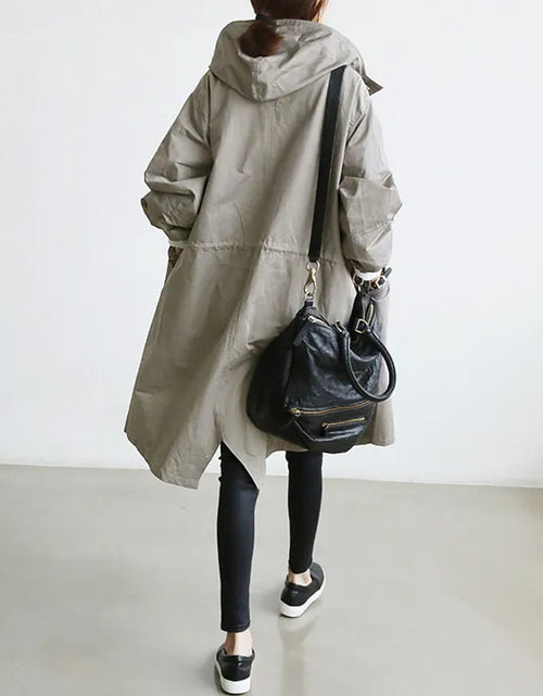 Load image into Gallery viewer, Oversized Women's Korean Style Slim Windbreaker
