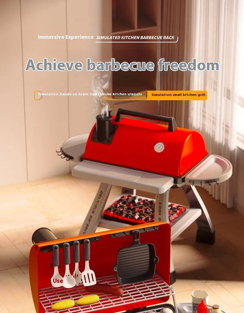 Load image into Gallery viewer, Children's Simulation Kitchen Cooking Spray Barbecue Table Toy Suit
