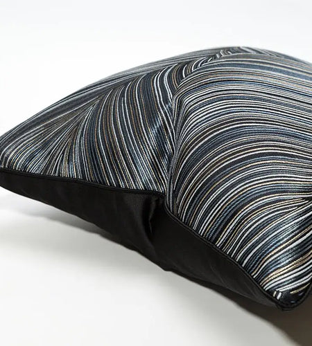 Black Embroidered Cushion Cover