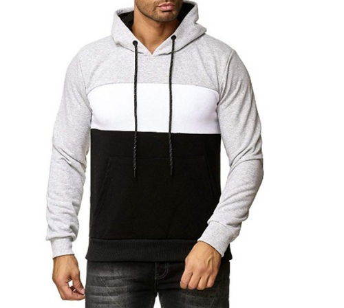 Load image into Gallery viewer, Color Block Hoodie Casual Jacket
