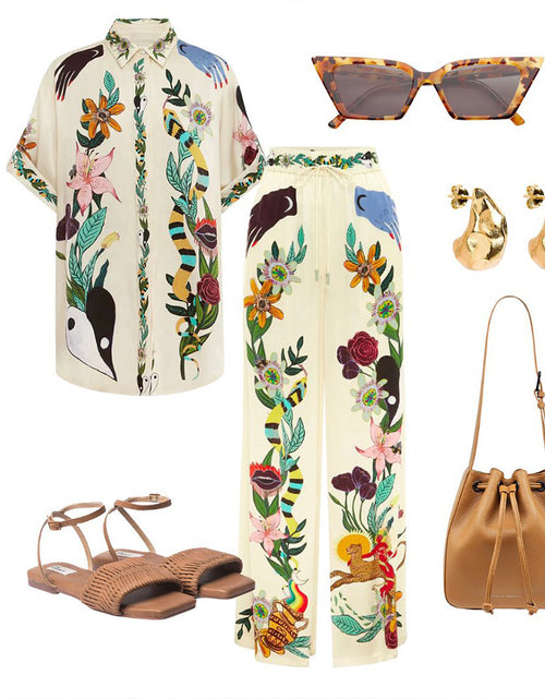 Load image into Gallery viewer, 2023 Autumn Casual Printed Two-Piece Women's Set
