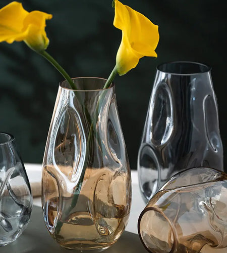 Modern Minimalist Stained Glass Vase