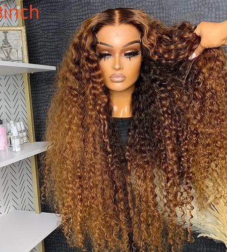 (Black Owned) Afro Long Curly Wound Tube Wig