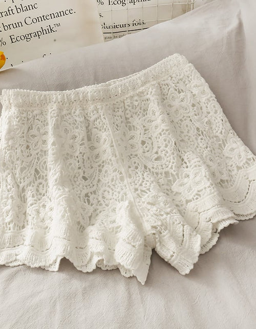 Load image into Gallery viewer, High Waist Hollow Lace Shorts for Women
