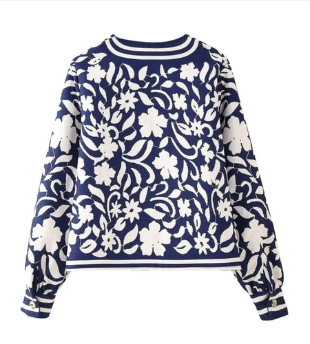 Casual Round Neck Printed Lightweight Padded Jacket