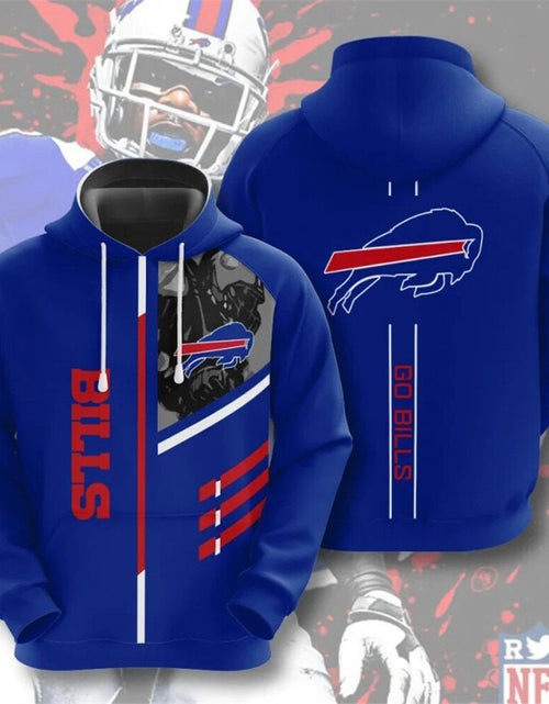 Load image into Gallery viewer, Men's NFL 3D Digital Print Hoodie - Loose Fit
