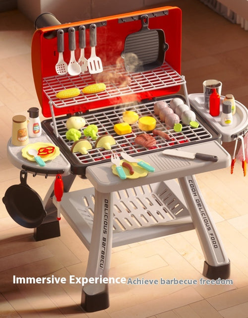 Load image into Gallery viewer, Children's Simulation Kitchen Cooking Spray Barbecue Table Toy Suit
