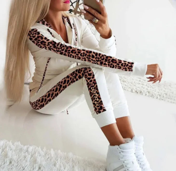 Wild Chic Leopard Tracksuit