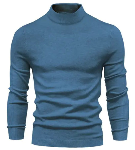 Mid Neck And Slim Trim Sweater