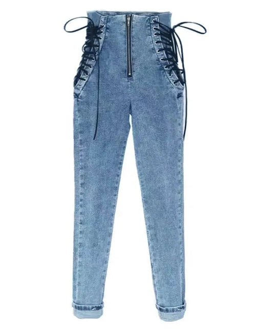 Load image into Gallery viewer, High Waist Jeans Women Trousers
