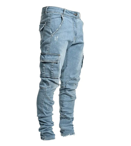 Men's Multi Pocket Cargo Jeans
