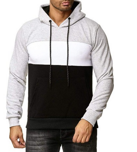 Color Block Hoodie Casual Jacket