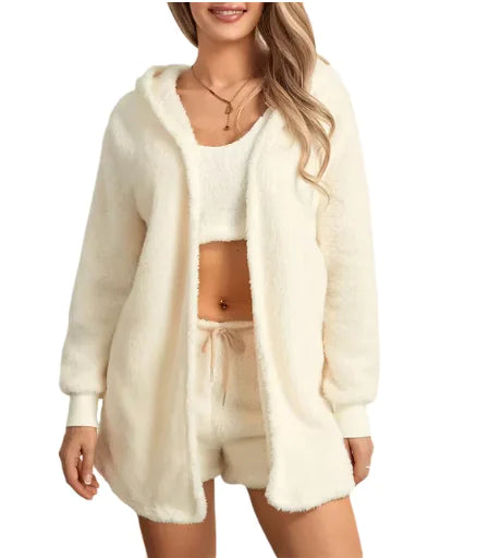 Load image into Gallery viewer, Women&#39;s Cozy Plush Loungewear Set
