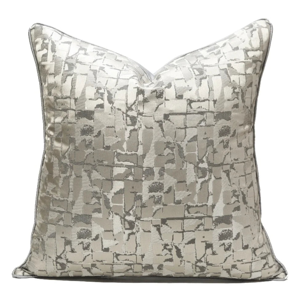 Abstract Jacquard Cushion Cover