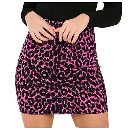 Load image into Gallery viewer, High Waist Leopard Print Pencil Skirt for Women
