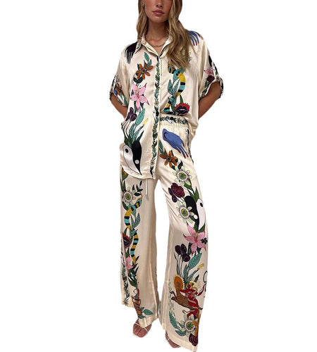 2023 Autumn Casual Printed Two-Piece Women's Set