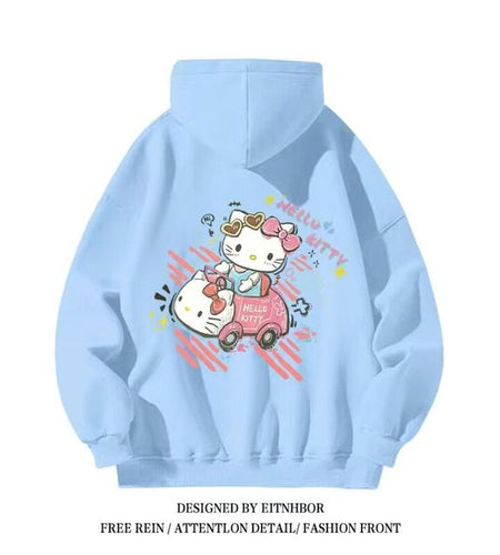 Hello Kitty Sanrio Hoodies for Boys and Girls, Y2K Style