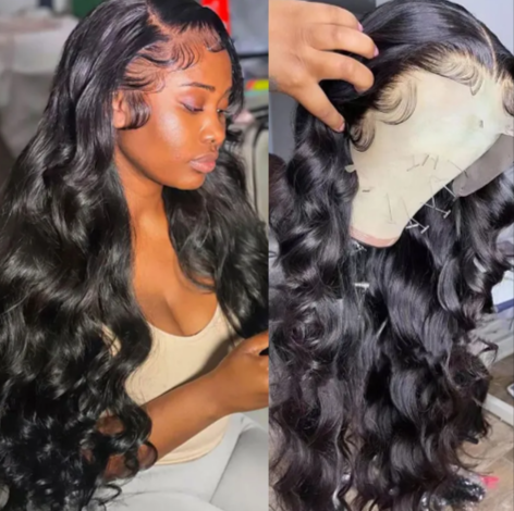 Long Black Curly Lace Front Wig