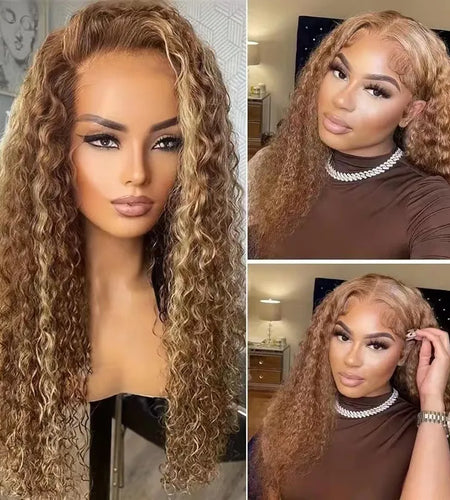 Long Curly Hair Front Lace Wig