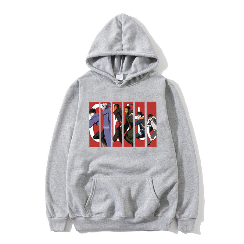Printed Autumn Winter Hoodie - Naruto Uchiha Design