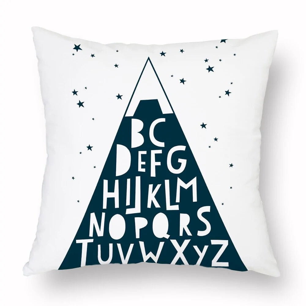 Cartoon Geometry Cushion Cover