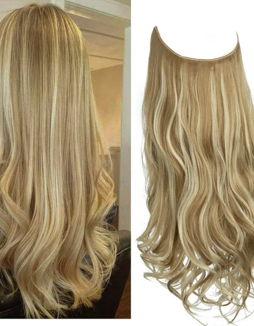 Load image into Gallery viewer, Long Curly Synthetic Wig – Heat-Resistant Fiber
