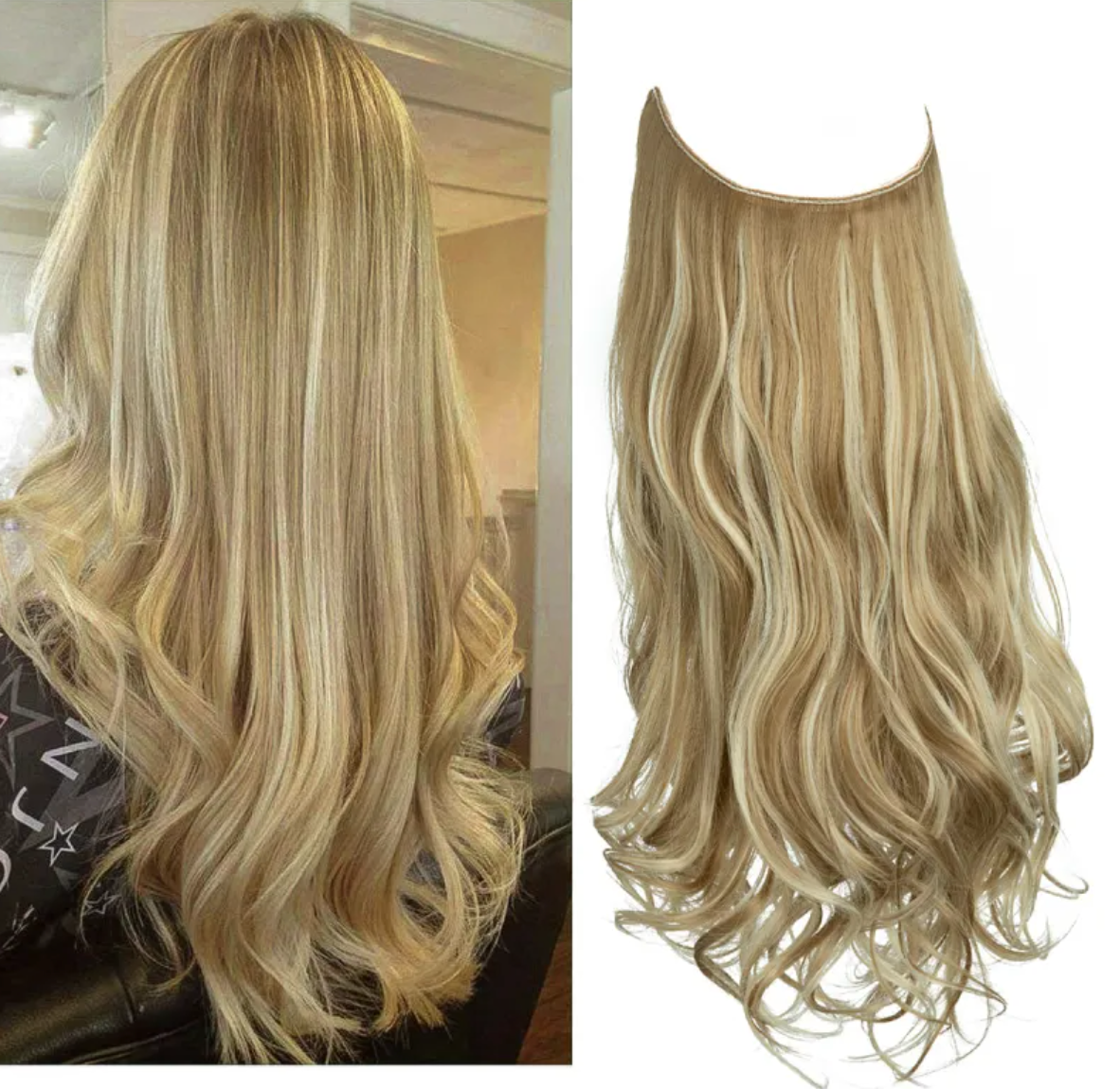 Long Curly Synthetic Wig – Heat-Resistant Fiber