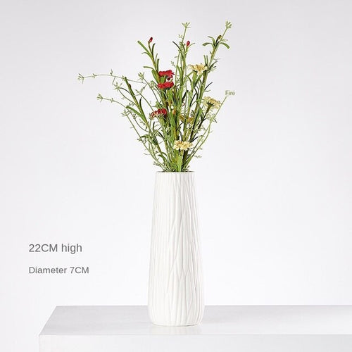 Load image into Gallery viewer, Modern Minimalist White Hemp Rope Ceramic Vase
