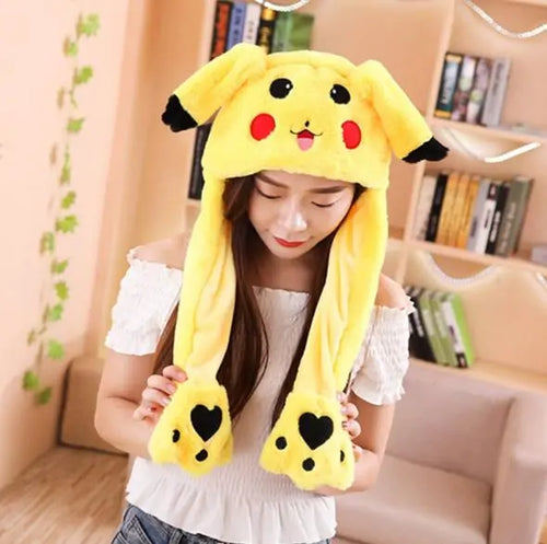 Load image into Gallery viewer, Rabbit Ear Airbag Hat: Fun Plush Toy Cap for Kids and Adults
