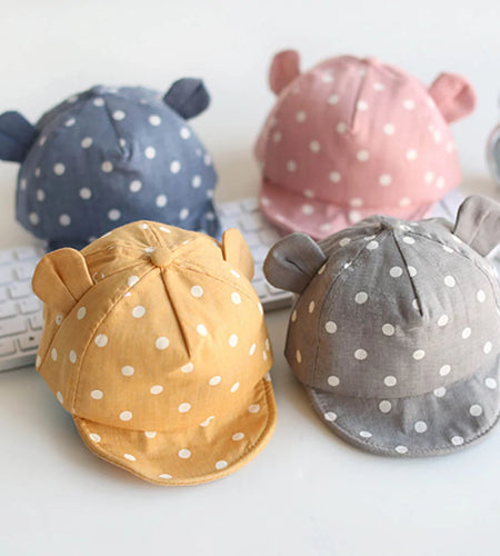 Toddler Sun Hat with Cute Dots