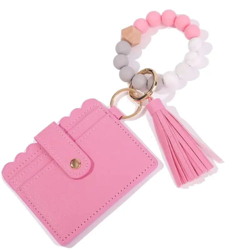 Leather Case Keychain Wallet