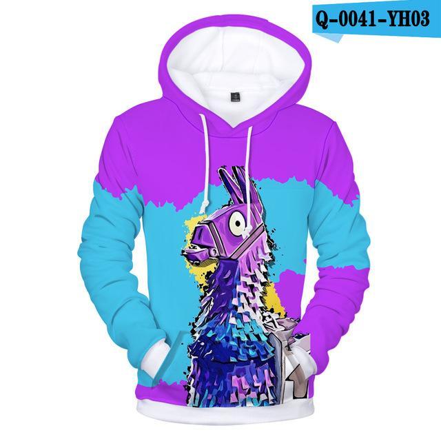 3D Printed Hooded Sweatshirt - Fortnite Design