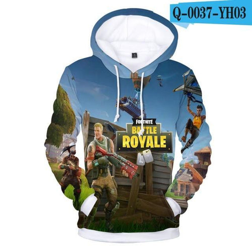Load image into Gallery viewer, 3D Printed Hooded Sweatshirt - Fortnite Design
