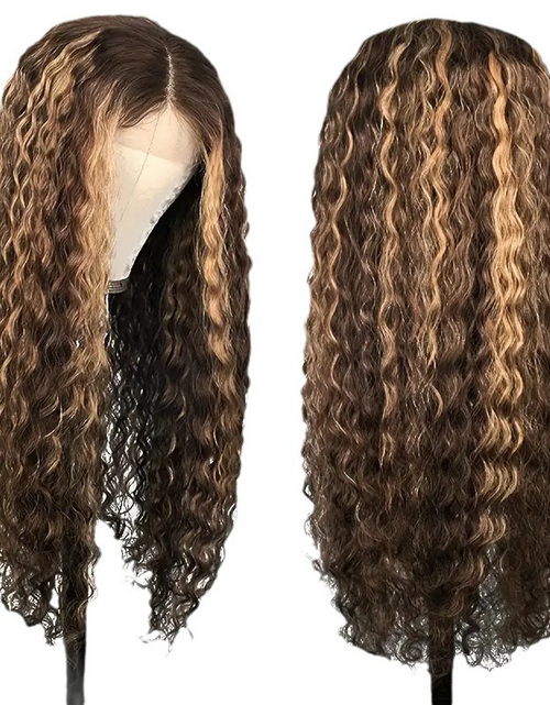 Load image into Gallery viewer, Afro Long Curly Wound Tube Wig
