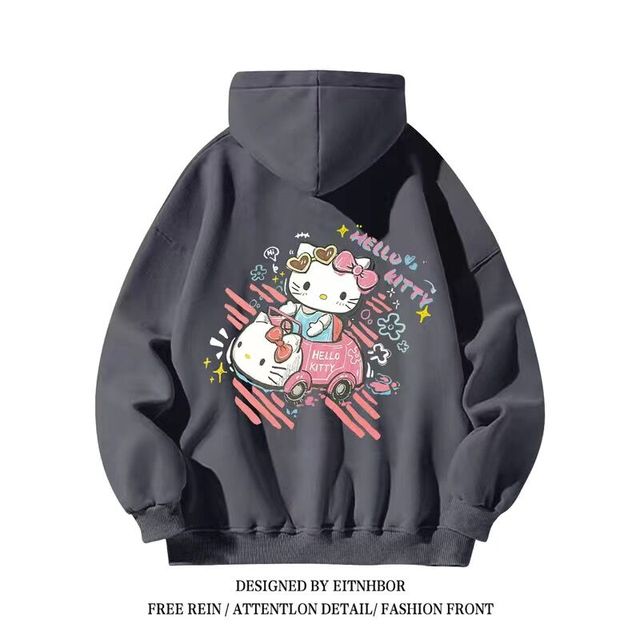 Hello Kitty Sanrio Hoodies for Boys and Girls, Y2K Style