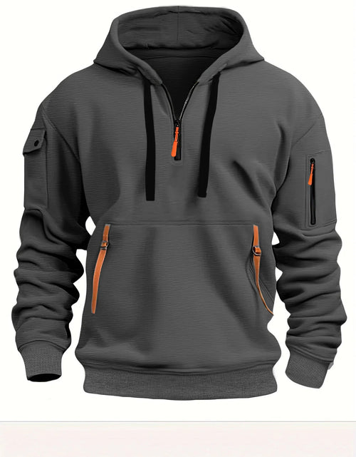 Load image into Gallery viewer, Cotton Dropped Shoulder Hooded Sweatshirt
