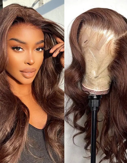 Load image into Gallery viewer, Long Wavy Lace Front Wig (Brown)
