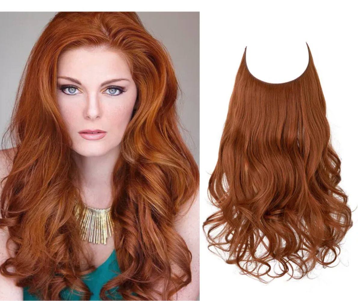 Long Curly Synthetic Wig – Heat-Resistant Fiber